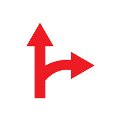 road arrow icon