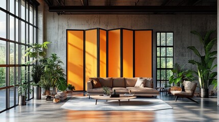 Create modular room dividers with smart screens.