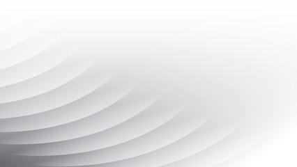Abstract white and gray color, modern design stripes background with curve lines. Vector illustration.
