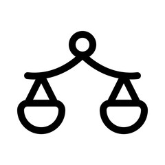 equivalent icon with line style, perfect for user interface projects