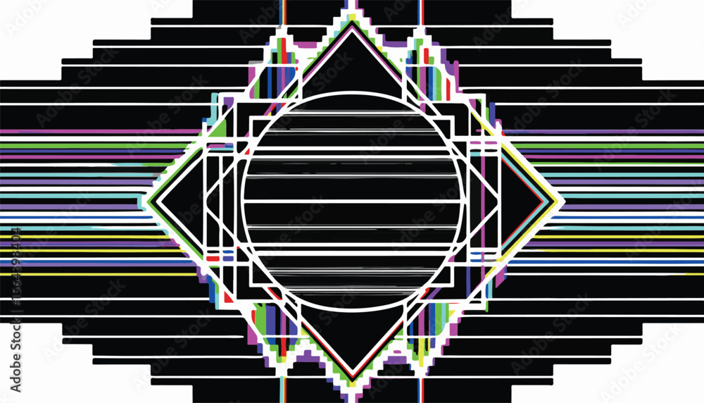 Poster abstract geometric background of glossy triangles and arrows forming a conceptual 3d stairway to suc