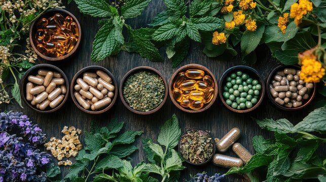 Herbal remedy biohacking guide natural supplement energy immune support mood enhancement personal wellness plant-based healing alternative health routine strategy visual