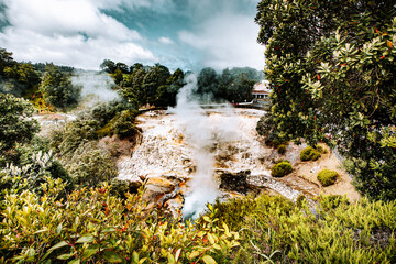 Caldeiras da Furnas Sao Miguel Azores Portugal