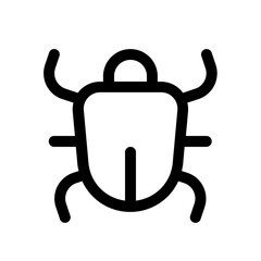 big bug icon with line style, perfect for user interface projects