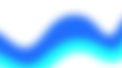 Abstract gradient wave elements on a transparent background. Glowing blue color background design with noise and grainy texture