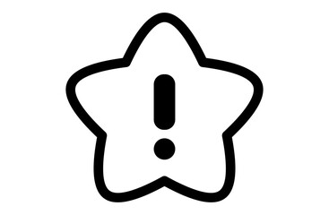 感嘆符付きの星のアイコン
