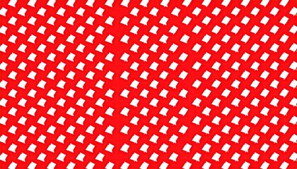 Red Background with a Repeating White Brushstroke Pattern Creating a Modern Abstract Design