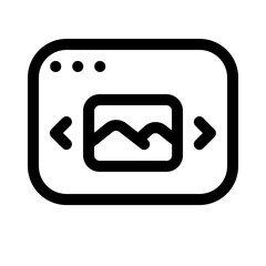 web animation icon with line style, perfect for user interface projects