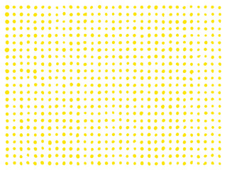 手描き背景　ドット　黄色　パターン
