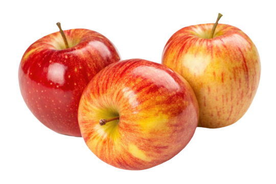 Honeycrisp Apples isolated on Transparent Background