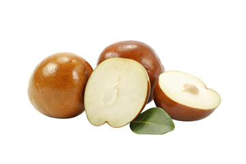 Jojoba Fruit isolated on Transparent Background