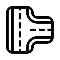road icon with line style, perfect for user interface projects