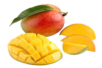 Mango Fruit isolated on Transparent Background