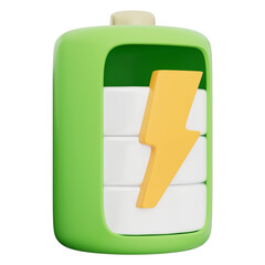 Green battery icon showing electric charge, clean energy, power storage, eco solution, portable device, voltage level, renewable supply, future tech, safe design, mobile system for sustainable life