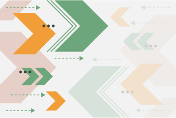 Abstract background with colorful arrow line shapes