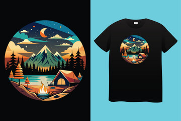 camping is my therapy vector t shirt design Camping t-shirt design, Camping is my favorite therapy