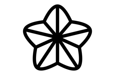 シャープな星のアイコン