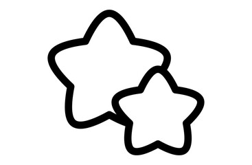 重なった星のアイコン