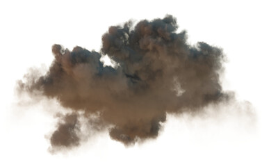 Nighttime darkness steam cloudy isolate on transparent backgrounds 3d illustrations png