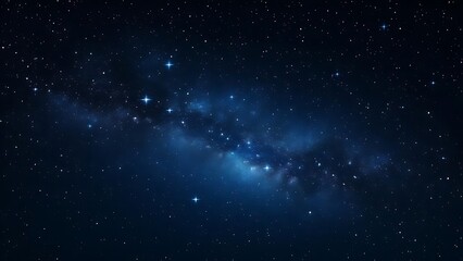 Brilliant starry night with a delicate Milky Way shimmer, offering a calm and majestic natural scene. Ideal for nature, cosmos, and dreamy night visuals
