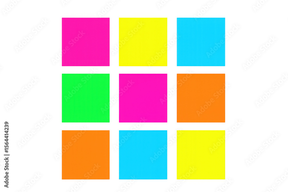 Poster multicolored sticky notes clustered against clear surface, highlighting organizational potential wit