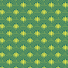 Seamless vector pattern. Modern geometric ornament with repeating elements
