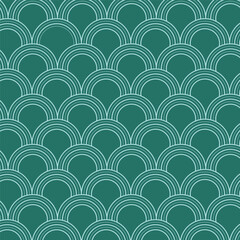 Seamless pattern with circles in retro style
