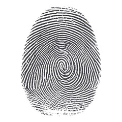 Fingerprint Symbol Representing Security and Identity Verification – Minimalist Biometric Icon for Digital Privacy