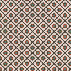 Repeating geometric background with circles pattern
