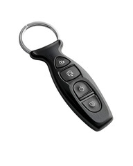 Sleek Black Car Key Remote Control Fob Keychain
