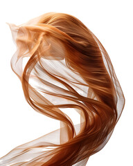 Brown fabric swirling in motion abstract art textile design