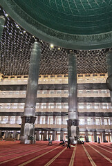 Interior View of Istiqlal Mosque, Jakarta