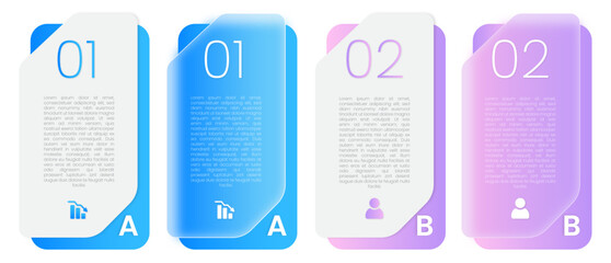 Business and Technology Infographic Glasmorphism Eps Svg