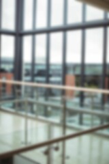 Defocused image of empty corridor