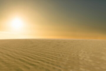 Fototapeta premium Idyllic shot of desert against sky