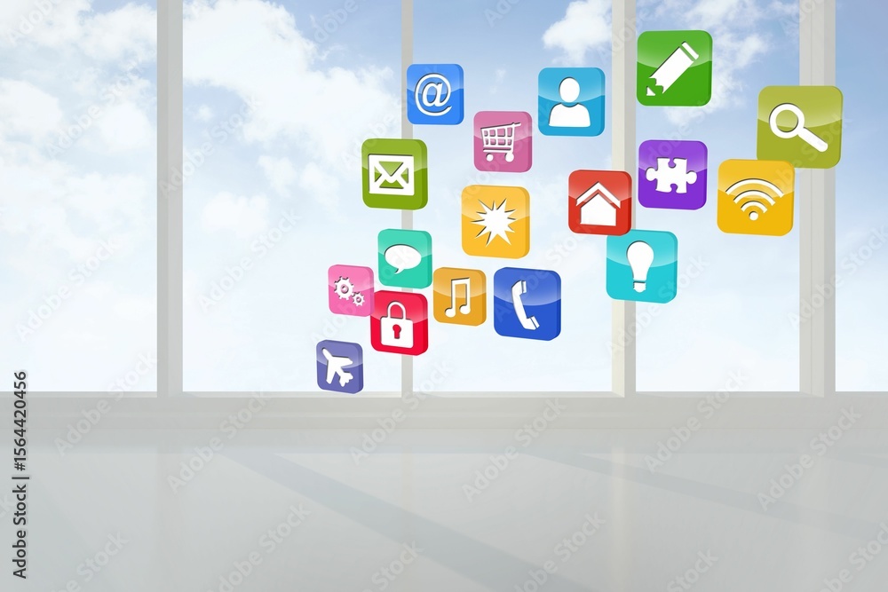 Poster computing application icons
