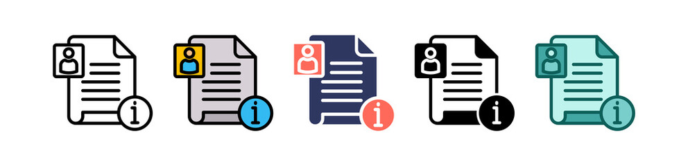 Personal Information multiple icon