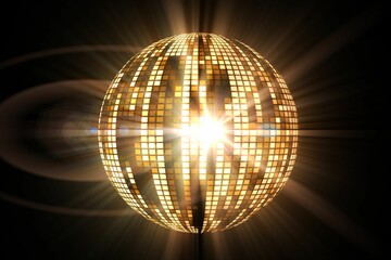 Digitally generated cool disco ball design