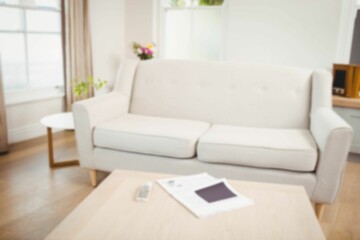 Empty furniture in living room