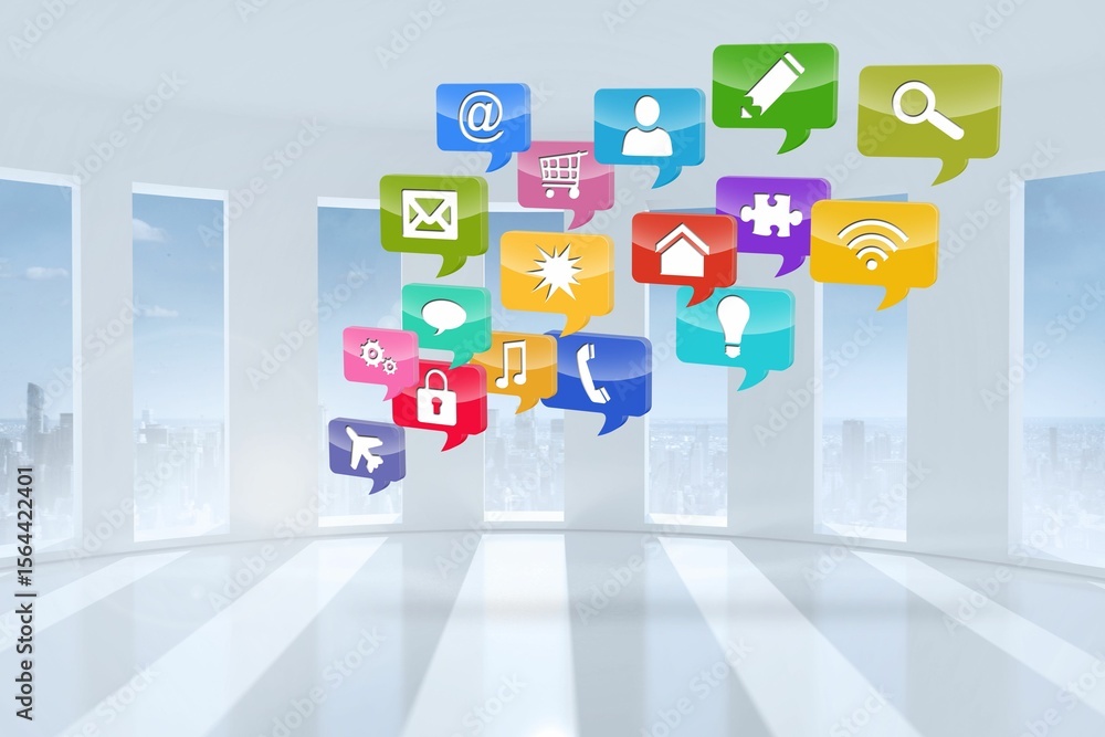 Poster computing application icons