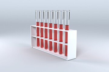 Test tube with chemical solution