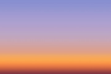 Vertical gradient is blending lavender, pink, orange and reddish brown in flat design, copy space
