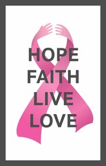 Breast cancer awareness message