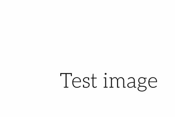 Digitally composite image of test image text