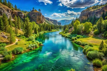lake in the mountains