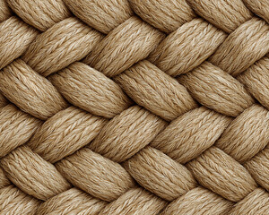Woven rope texture with interlaced pattern