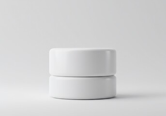A blank product mockup on a sleek, white background with soft shadows, perfect for branding