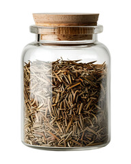 Dried Rosemary in Glass Jar Cork Top