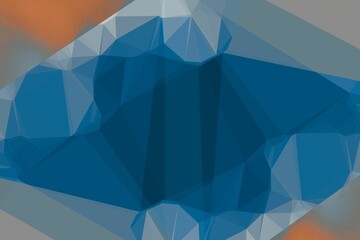 Digitally generated blue pattern