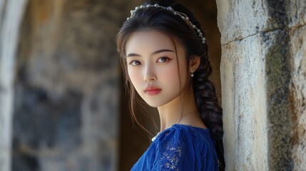 Young woman portrait with natural light